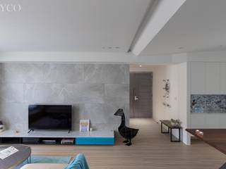 浮光LOFT, 芮晟設計事務所 芮晟設計事務所 Modern living room Wood-Plastic Composite