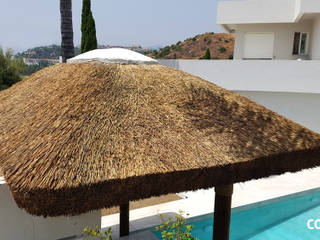 Pérgola de Junco Africano, COBERTI COBERTI Garden Shed Wood Wood effect