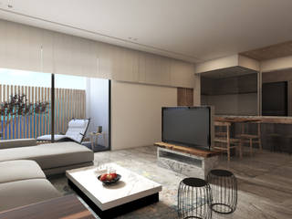 蘆洲林宅(日式簡約), 芮晟設計事務所 芮晟設計事務所 Modern living room