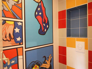 APPARTEMENT T2 A STRASBOURG, Agence ADI-HOME Agence ADI-HOME Modern walls & floors Ceramic Multicolored