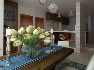 Casa Tarimoro, Soma & Croma Soma & Croma Eclectic style dining room Engineered Wood Transparent