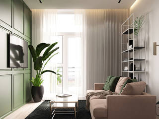 UI016, YOUSUPOVA YOUSUPOVA Minimalist living room