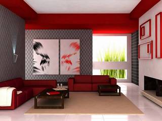 3 BHK house -Interior designs ideas- New Delhi, Design Kreations Design Kreations