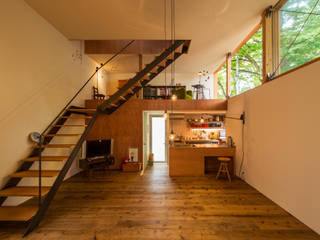 y house, Takeru Shoji Architects.Co.,Ltd Takeru Shoji Architects.Co.,Ltd Eclectic style living room