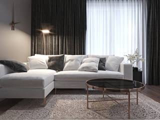 Niskobudżetowe mieszkanie w Krakowie, Ambience. Interior Design Ambience. Interior Design Modern living room