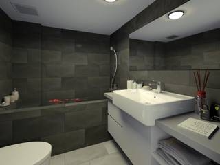 Balance 3D設計概念圖, 有偶設計 YOO Design 有偶設計 YOO Design クラシックスタイルの お風呂・バスルーム