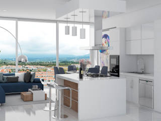 Render Fusagasugá - Bogotá - Torres de Sevilla, okull creativo okull creativo Kitchen