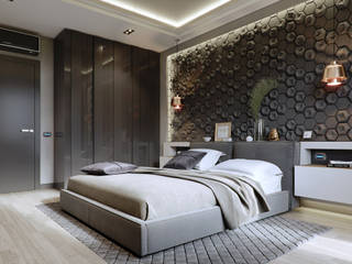 4-х комнатная квартира в ЖК Новое Тушино, Lumier3Design Lumier3Design Modern style bedroom