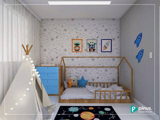Quarto de bebê montessoriano, Pinus Arquitetura Pinus Arquitetura Modern nursery/kids room