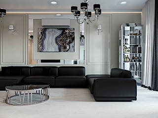 Stoletova 95м.кв, Александра Геродотова Александра Геродотова Modern living room