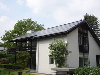 Indak zonnepanelen- geintegreerd energiedak vrijstaande woning, AERspire AERspire Pultdach Glas