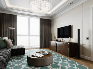 Квартира в ЖК Барин Хаус, Lumier3Design Lumier3Design Classic style living room