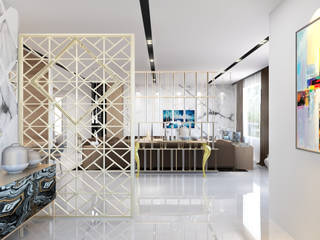 3BHK flat interior design in modern style , Rhythm And Emphasis Design Studio Rhythm And Emphasis Design Studio