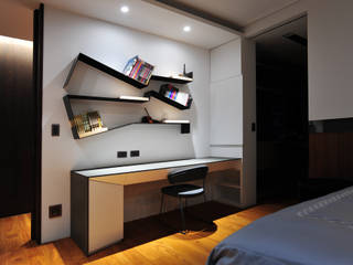 書桌 黃耀德建築師事務所 Adermark Design Studio Minimalist bedroom