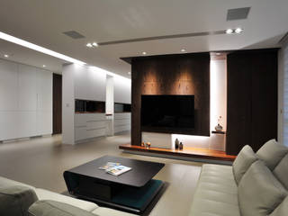 室內設計 成功 WL House, 黃耀德建築師事務所 Adermark Design Studio 黃耀德建築師事務所 Adermark Design Studio Living room
