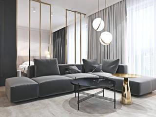 Kobiece mieszkanie w Warszawie, Ambience. Interior Design Ambience. Interior Design Modern living room