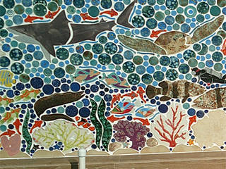 Great Barrier Reef, Tiles with Style Tiles with Style 트로피컬 발코니, 베란다 & 테라스 세라믹