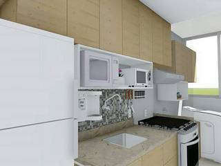 Apartamento Freire, POLI Arquitetura POLI Arquitetura Cozinhas modernas