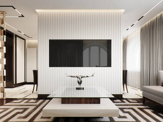 Квартира в ЖК Николаевский ансамбль, Lumier3Design Lumier3Design Modern living room