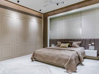 LUXURIES FLATE, J9 Associates J9 Associates Modern style bedroom Wood Wood effect