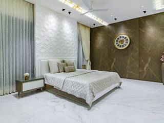 LUXURIES FLATE, J9 Associates J9 Associates Modern style bedroom Stone