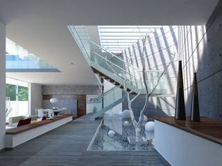 homify Salas / recibidores Concreto Blanco