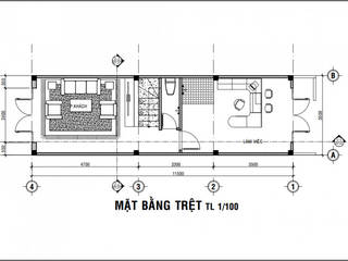 Mẫu Nhà 1 Trệt 3 Lầu Sân Thượng Trên Diện Tích 40m2 Giá 1,16 Tỷ, Công ty Thiết Kế Xây Dựng Song Phát Công ty Thiết Kế Xây Dựng Song Phát Nhà phong cách châu Á