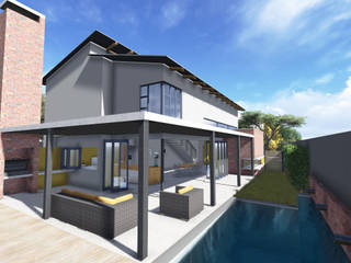 HOUSE 1418, ENDesigns Architectural Studio ENDesigns Architectural Studio Moderner Balkon, Veranda & Terrasse