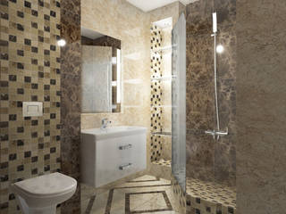 Санузел в Санкт-Петеребурге, ООО "GLOBAL INTERIOR" ООО 'GLOBAL INTERIOR' Modern bathroom Stone