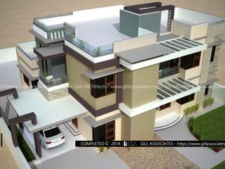 4 BHK VILLA, Gill Architects/Engineers: modern by Gill Architects/Engineers,Modern