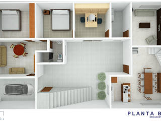 Diseño de residencia, GLIPHO arquitectura GLIPHO arquitectura Modern style bedroom