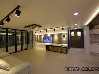 용산구 이촌동 강촌아파트, DESIGNCOLORS DESIGNCOLORS Livings de estilo moderno