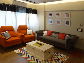 Deshpande Residence, Nuvo Designs Nuvo Designs Phòng khách phong cách chiết trung