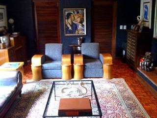 Bachelor's Art Deco Inspired Home, CKW Lifestyle Associates PTY Ltd CKW Lifestyle Associates PTY Ltd Living room