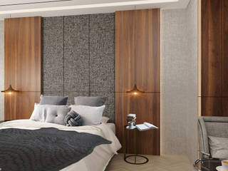 G Residence, Co+in Collaborative Lab Co+in Collaborative Lab Modern Bedroom Wood Brown