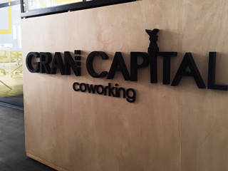 Gran Capital - Oficina coworking en Ciudad de México, Estudio Raya Estudio Raya Modern Çalışma Odası