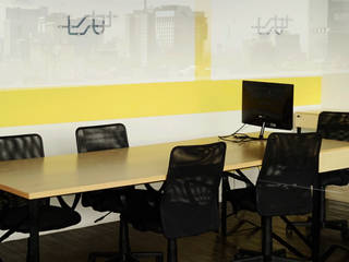 Gran Capital - Oficina coworking en Ciudad de México, Estudio Raya Estudio Raya Ruang Studi/Kantor Modern