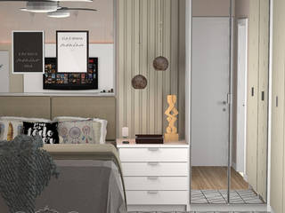 Apartamento Jovem Casal Moderno Escandinavo, Decoropravocê - Decoração ao seu alcance. Decoropravocê - Decoração ao seu alcance. Scandinavian style bedroom