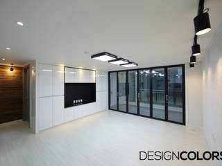 마포구 현석동 강변힐스테이트 아파트인테리어, DESIGNCOLORS DESIGNCOLORS Modern living room