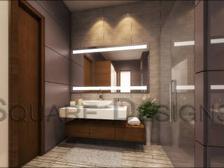 Bathroom design, Square Design Square Design Salle de bain moderne Tuiles