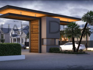 Colony gate design At ludhiana ,punjab., Square Design Square Design Espaces commerciaux Fer / Acier