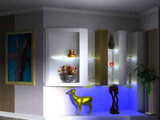 Bespoke Wall Display Units, Kori Interiors Kori Interiors Minimalist living room