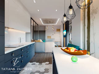 DM Central Park, Design studio TZinterior group Design studio TZinterior group Kitchen