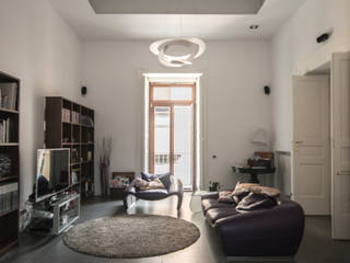 CASA M+V, formatoa3 Studio formatoa3 Studio Industrial style living room