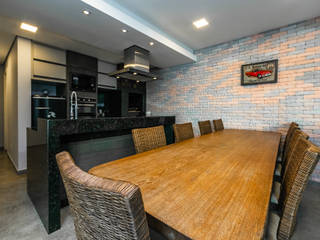 Espaço Gourmet, MHC arquitetura MHC arquitetura モダンな キッチン