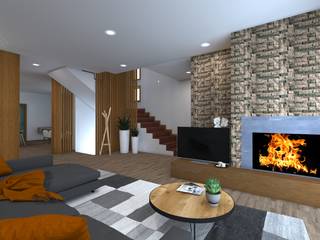 arcq.o | rui costa & simão ferreira arquitectos, Lda. Asian style living room