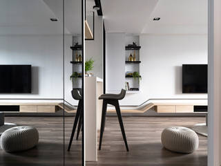 【家】– 李宅, 六木設計 六木設計 现代客厅設計點子、靈感 & 圖片