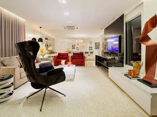 Apartamento por Arquiteto em Fortaleza, RI Arquitetura RI Arquitetura Modern living room