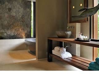 Muebles de baño de madera , comprar en bali comprar en bali Tropical style bathroom Solid Wood Multicolored