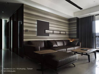 Living room / 客 廳 SECONDstudio Modern Living Room Solid Wood Multicolored